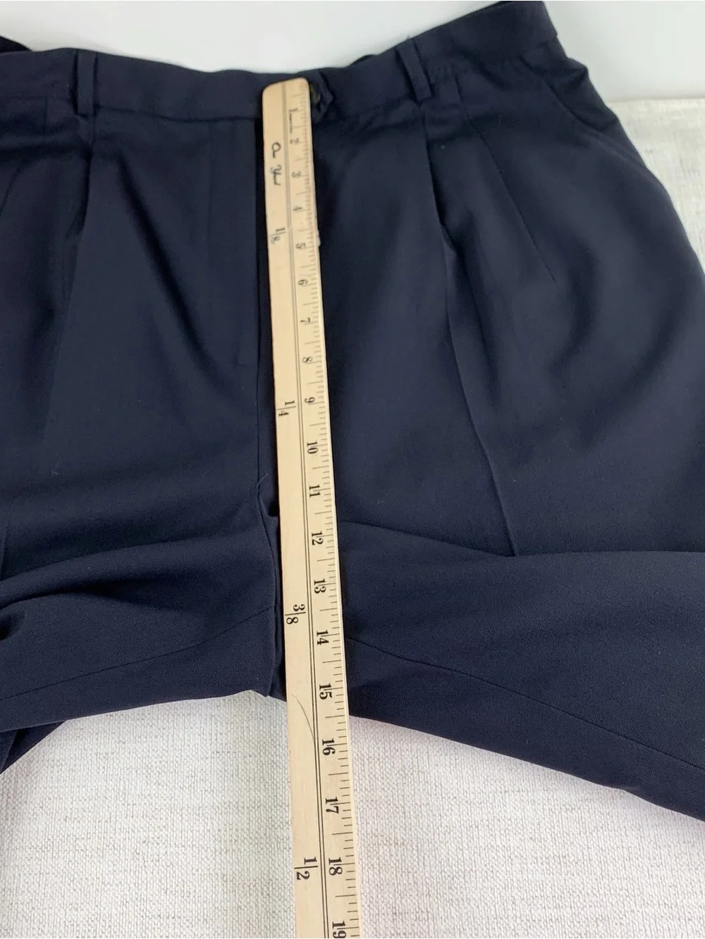 Talbots high waist pleated front stretch wool Dress pants Trousers tapered